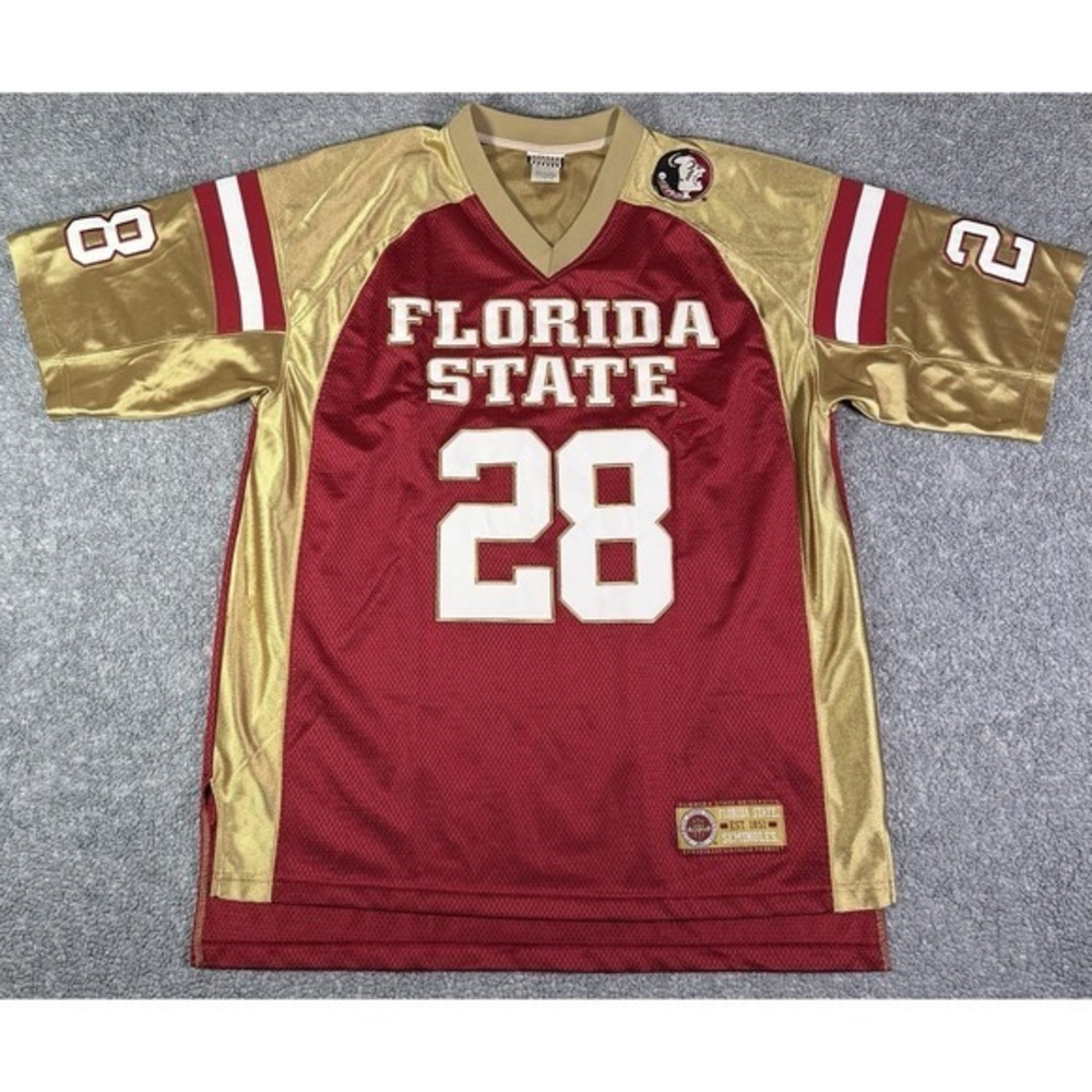 Vintage 90's Florida State FSU Warrick Dunn Jersey Foot Locker Large‎
